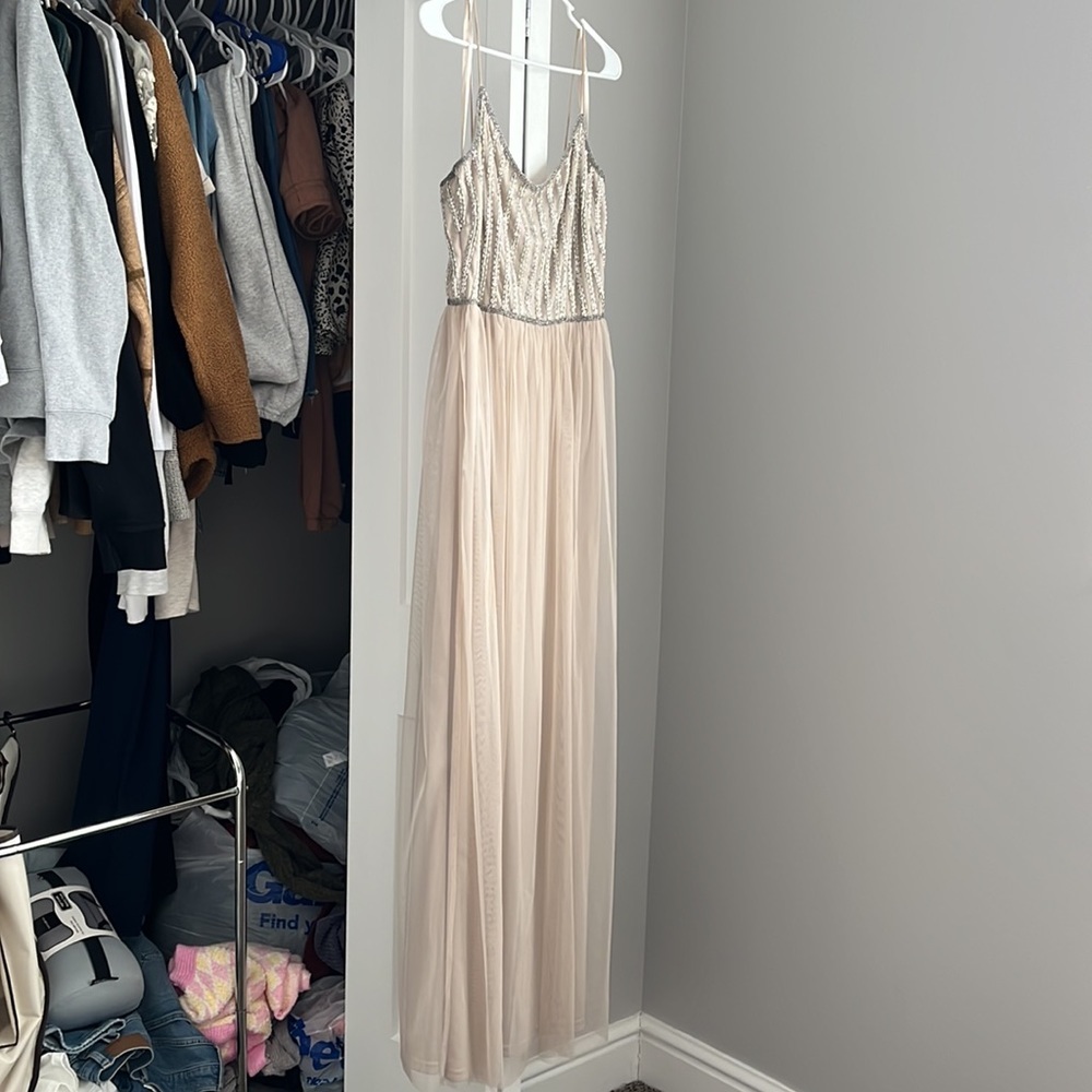 Adrianna Papell Beaded Bridesmaid Dress, worn once